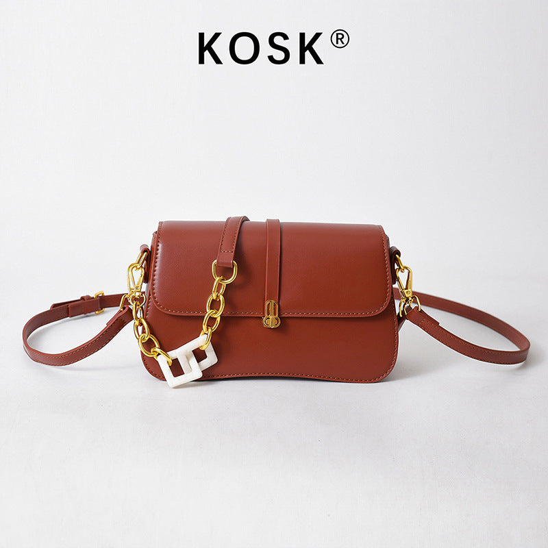 Niche Light Luxury Saddle Bag Female New Fashion All-Matching Female Bag Senior Single Shoulder Armpit Crossbody Bag