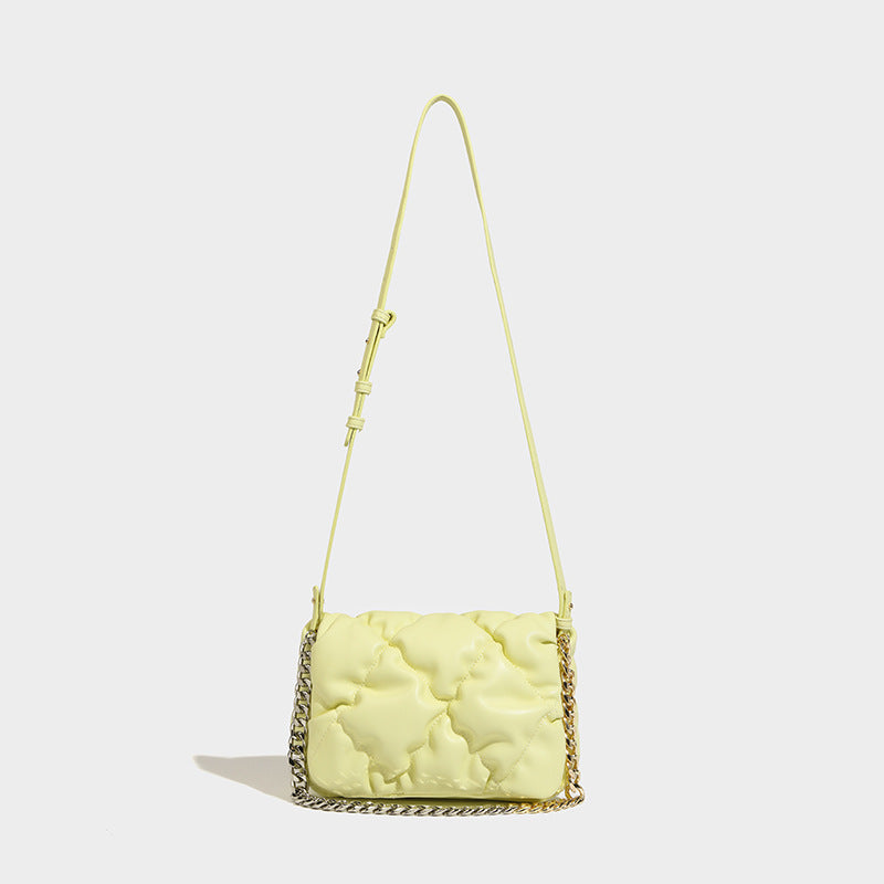 Niche Design Pineapple Bag Ladies New Spring And Summer Large Capacity Ringer Chain Single Shoulder Oblique Span Bag