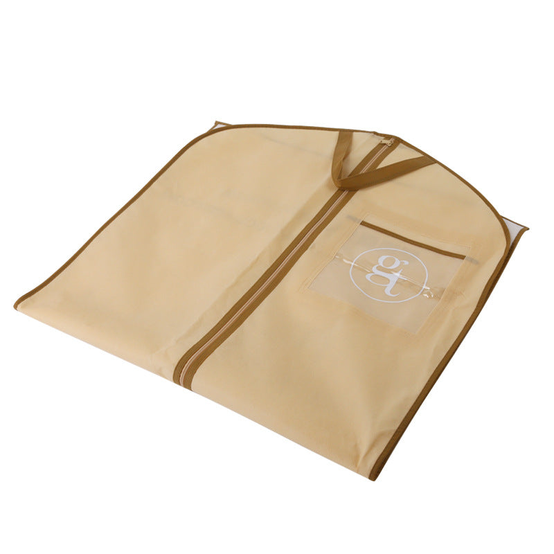 Non-woven Suit Dust Cover Clothing Storage Bag Clothing Dust Cover Hand Hanging Bag Logo Can Be Printed on Suit Bag