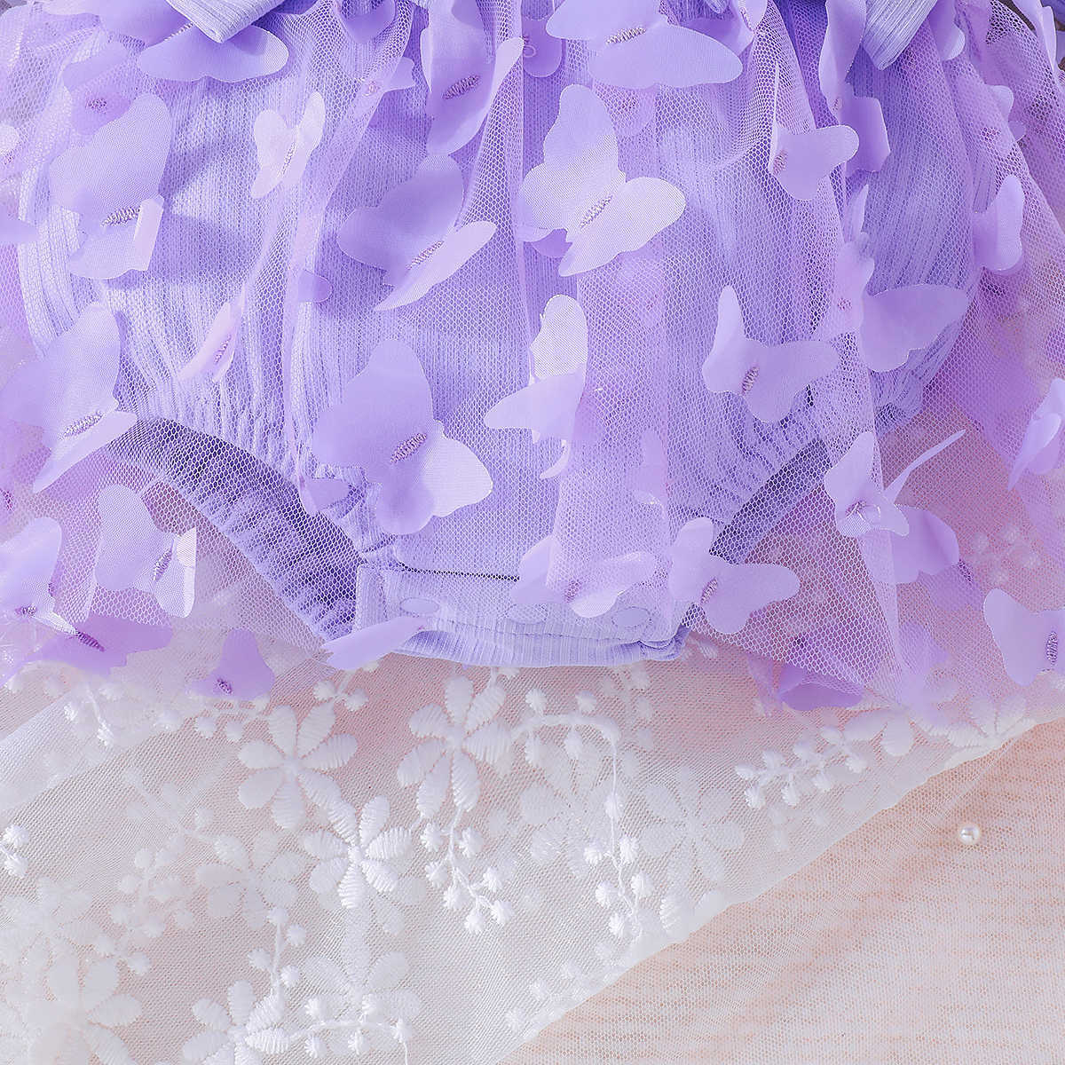 0-2 Years Old Baby Spring And Autumn Triangle Dress Girl Baby Sweet Long-Sleeved Onesie Children's Baby Crawling Suit