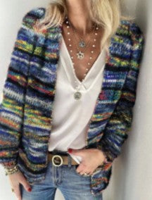 spring sweater knitted cardigan thin coat loose coat women