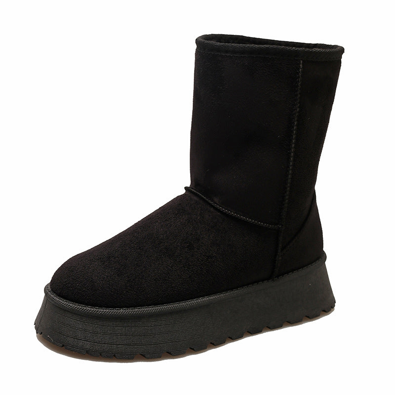 Winter New Snow Boots for Women Large Size Basic Classic Couple Non-slip Waterproof High Cotton Boots