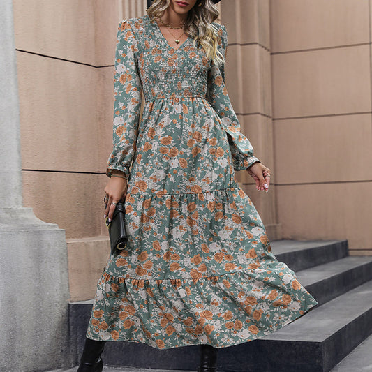 Autumn and Winter New Women's Dress Long Skirt Temperament